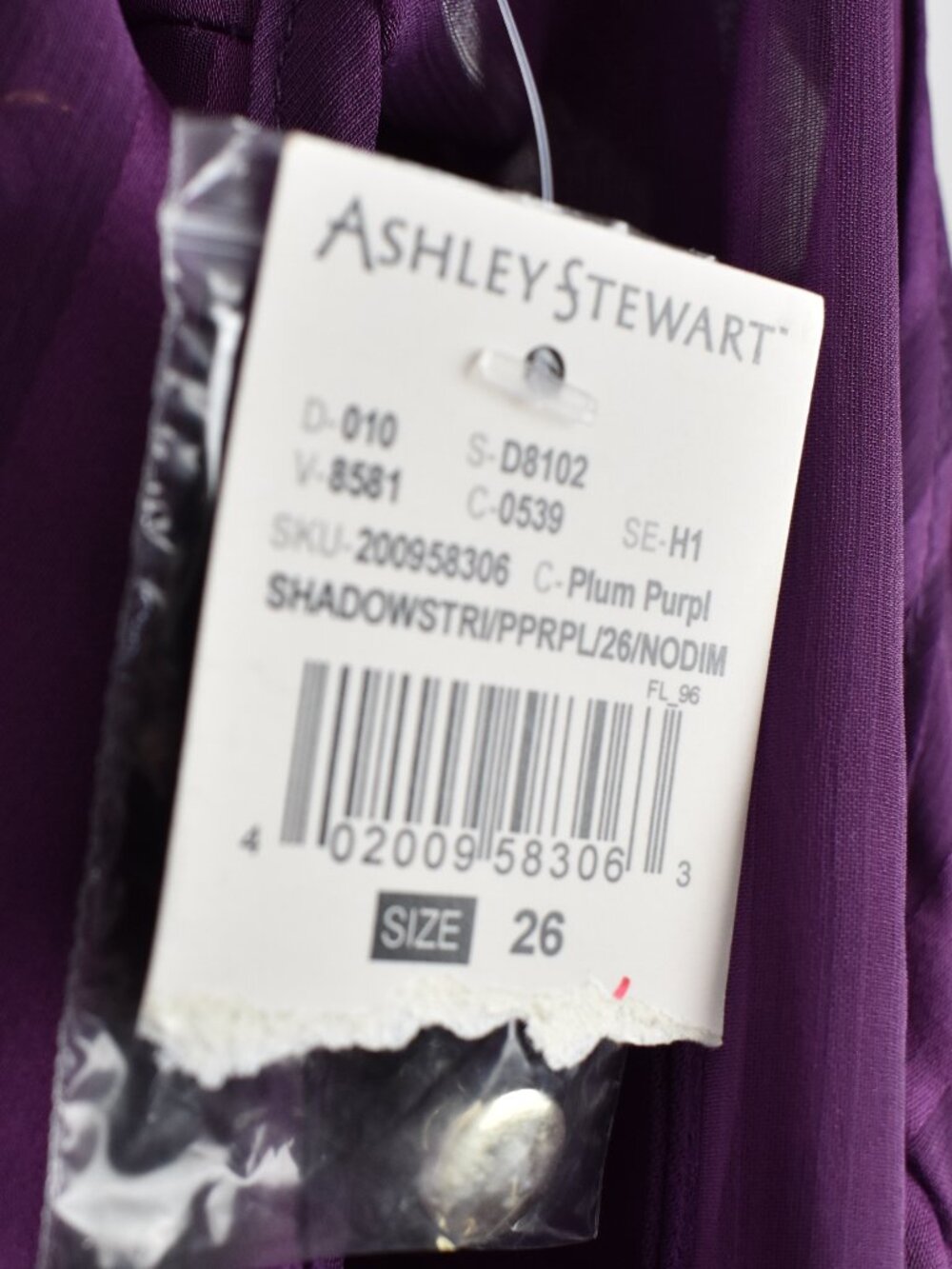 Ashley Stewart Stripe Chain Belt Dress NEW - 26 - Picture 10 of 10
